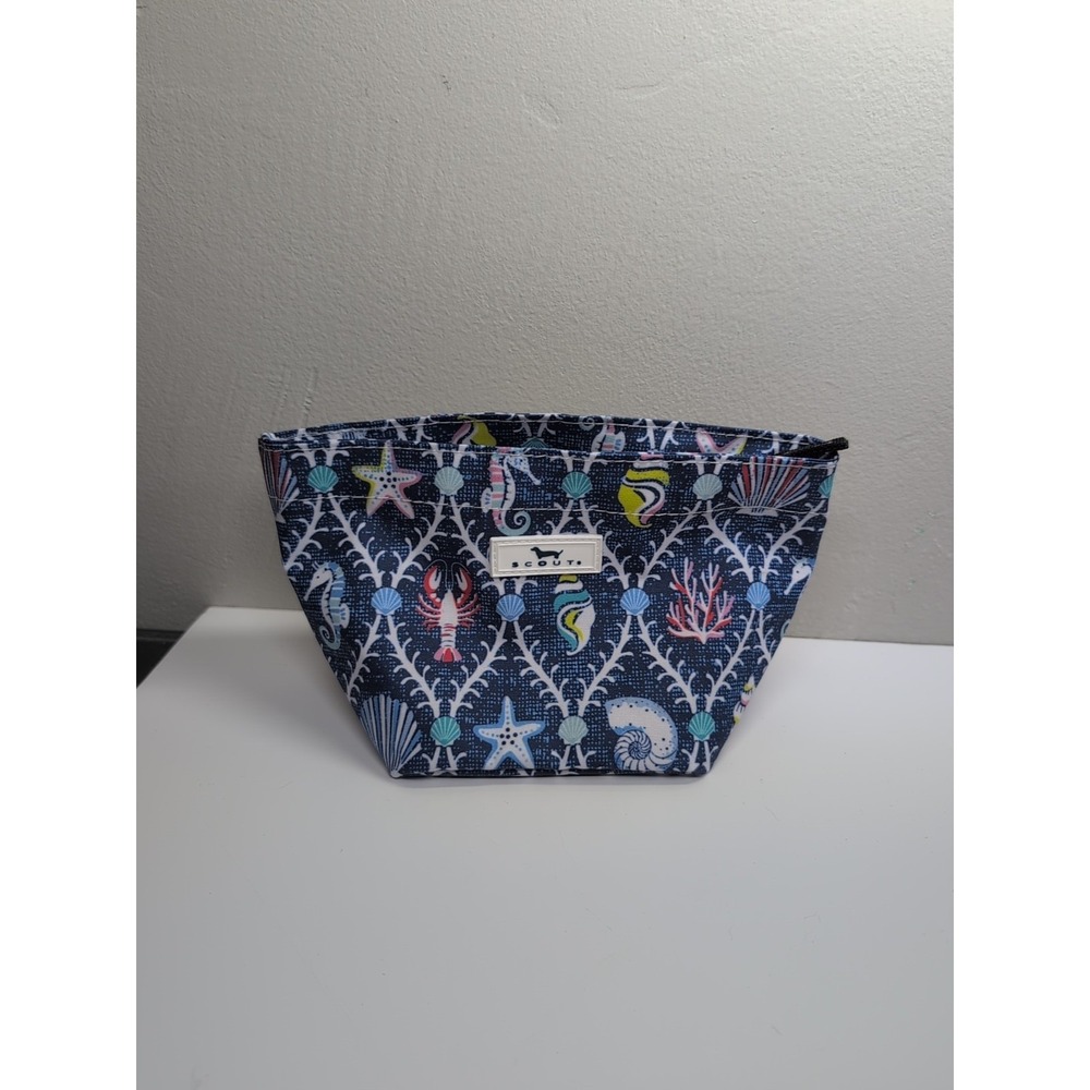 SCOUT Beach Nautical Themed Accessory Pouch‎ Makeup Zip Bag